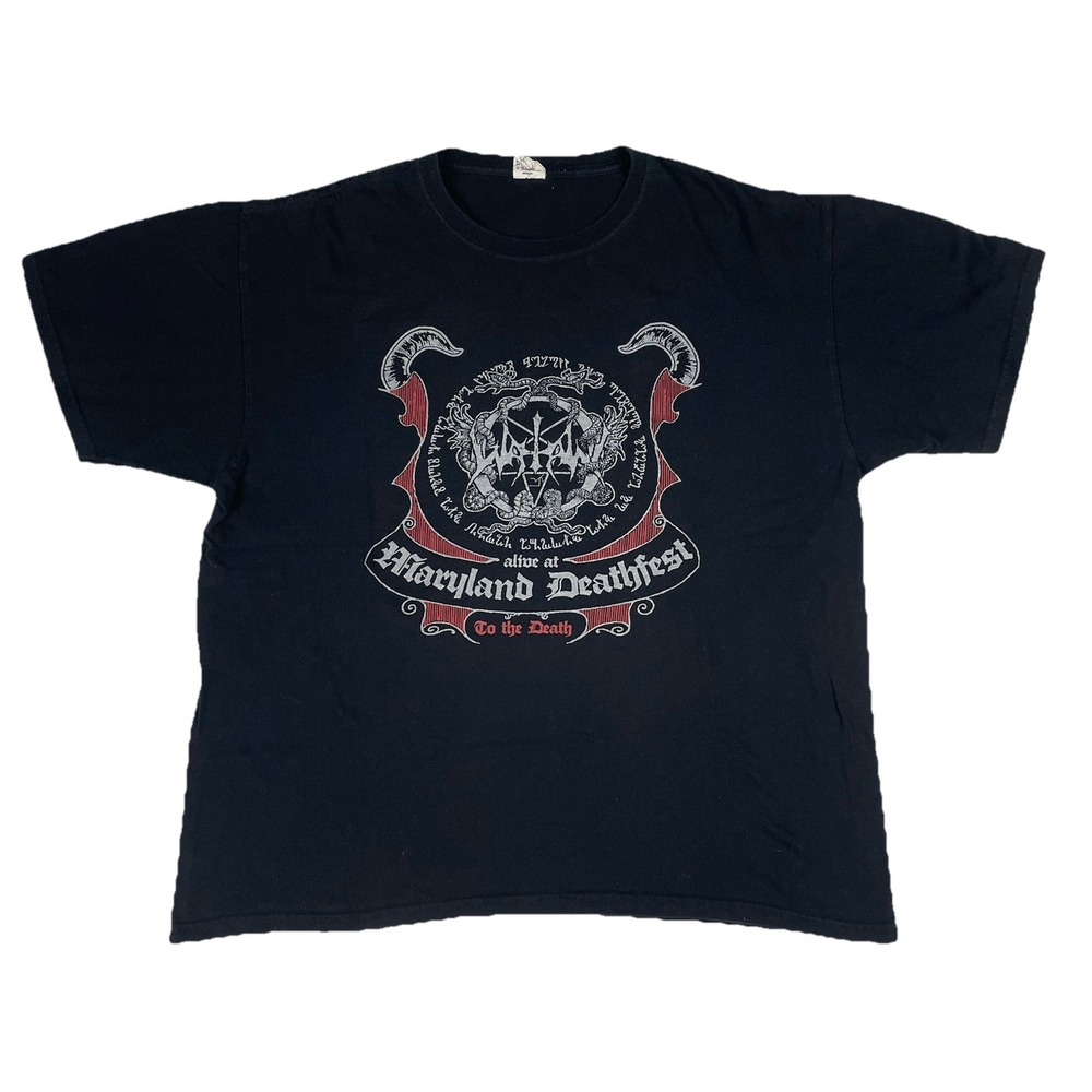 Watain Tour Shirt XL 2010 Maryland Deathfest dissection emperor MDF Metal Band